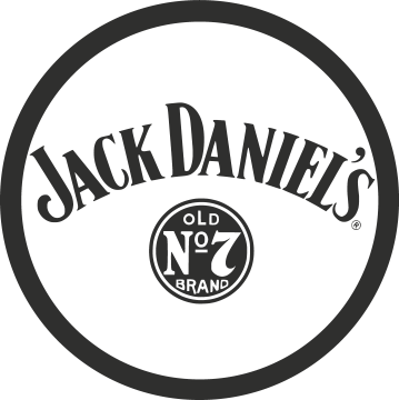 Sticker Jack Daniel's Fond Transparent