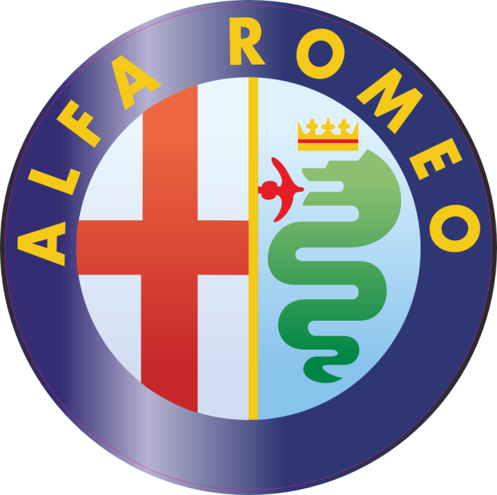 Alfa Romeo  Autocollant plaque immatriculation