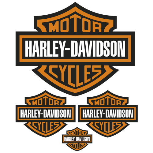 Autocollant Harley Davidson Motorcycles Droite pour Réservoir - Adesivi  Moto