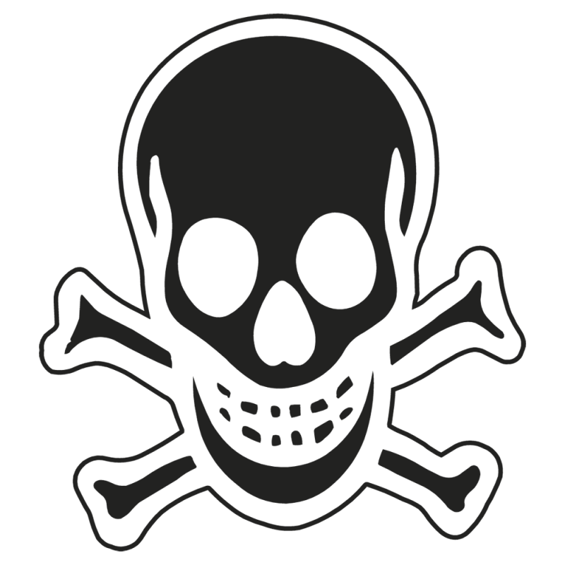 Sticker Voiture Tête De Mort Skull - ZoneStickers